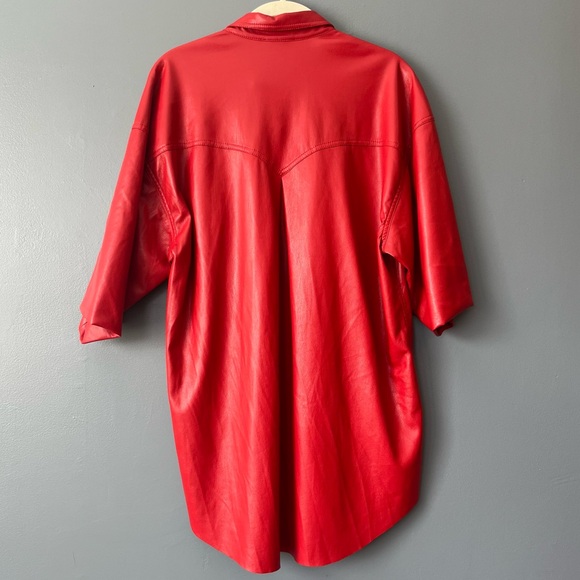 NWT | Nanushka Seymour Faux Leather Shirt - Picture 7 of 12